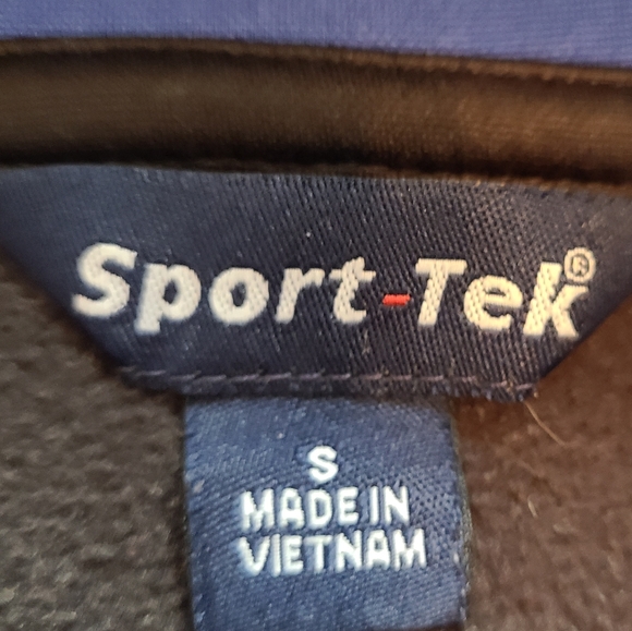 (1163) Sport-Tek Men's Classic Sports Hoodie, Size: Small Color: Black and Blue - Picture 6 of 16